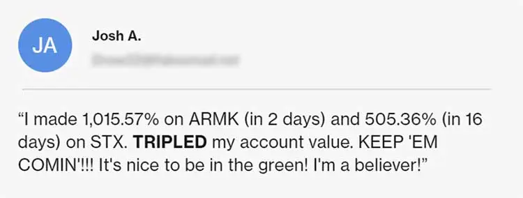 I made 1,015.57% on ARMK (in 2 days)